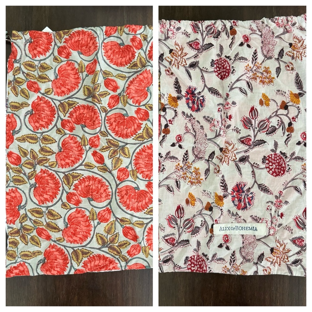 Alix of Bohemia Pair of 2 Dustbags